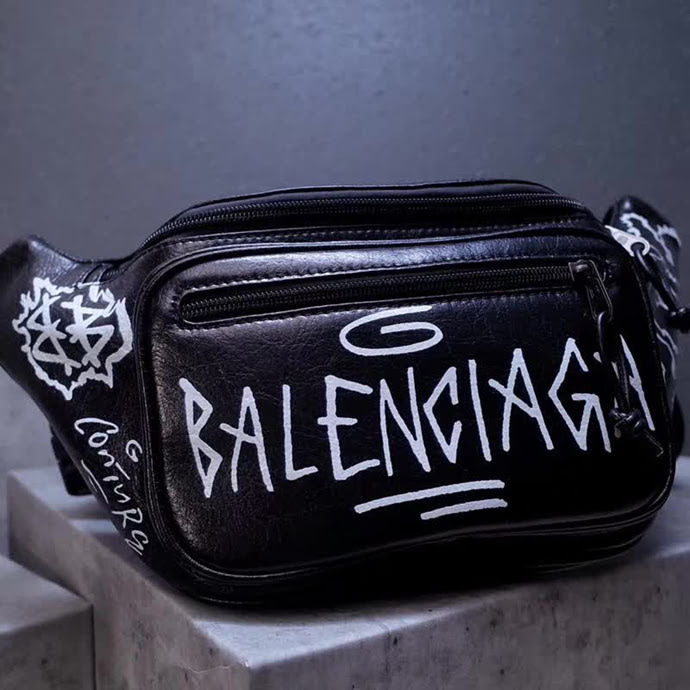 BALENCIAG巴黎世家 頂級原版品質 EXPLORER塗鴉款胸包 腰包 182788  BL1540
